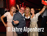 „11 Jahre Alpenherz“ am 14. Juli 2022 im „Atlantik Fisch“ in München. Designerin Sandra Abt lud zur großen Jubiläumsparty (©Foto: Agency People Pictures Michael Tinnefeld)